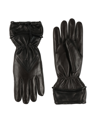 Shop Bottega Veneta Gloves In Dark Brown