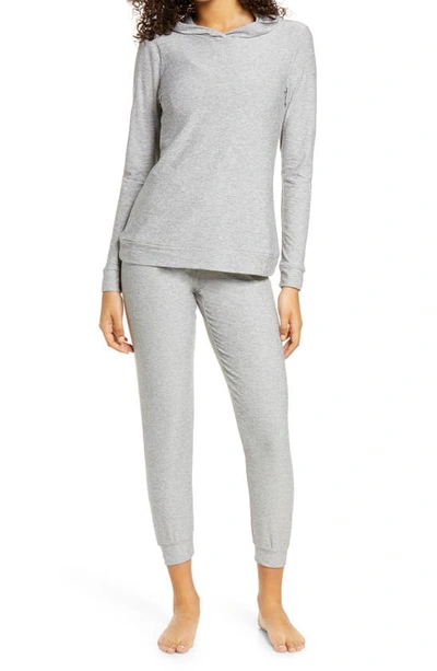 Shop Beyond Yoga Lounge Around Joggers In Silver Mist