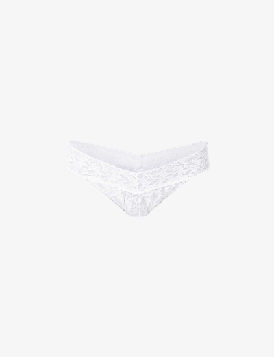 Shop Hanky Panky Hp Sig Lace Orig Thong In White