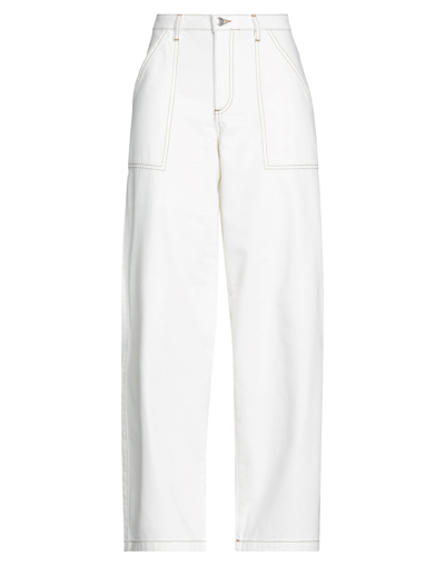 Shop Na-kd Woman Jeans White Size 8 Cotton