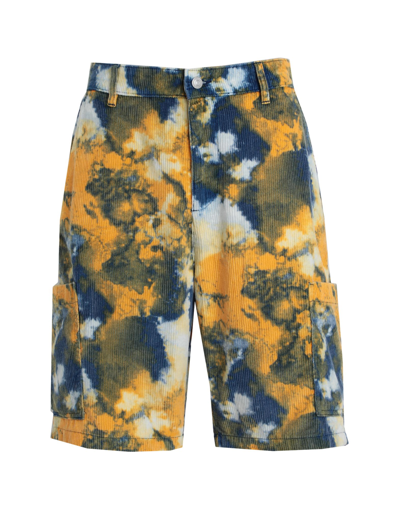 Shop Topman Man Shorts & Bermuda Shorts Ocher Size 28 Cotton In Yellow