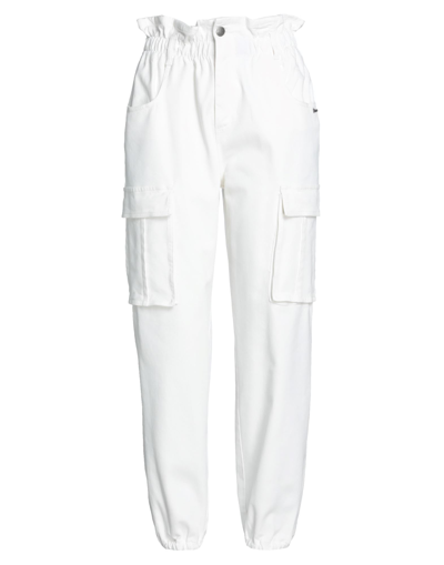 Shop Berna Woman Jeans White Size 4 Cotton, Elastane