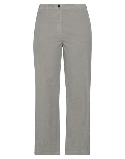 Shop Pomandère Woman Pants Grey Size 8 Cotton