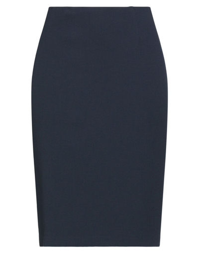 Shop Clips Midi Skirts In Dark Blue