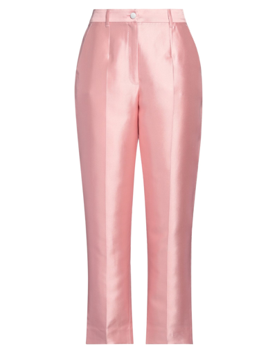 Shop Dolce & Gabbana Woman Pants Pink Size 2 Silk