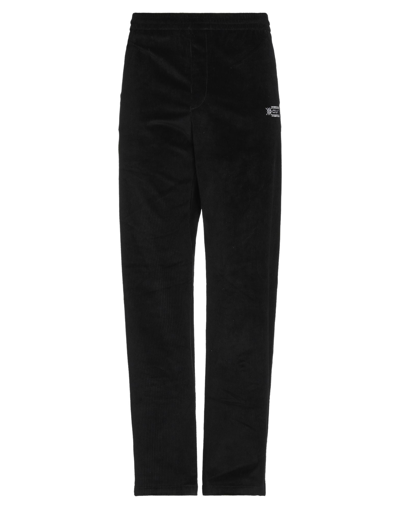 Shop Marcelo Burlon County Of Milan Marcelo Burlon Man Pants Black Size L Cotton, Elastane, Polyester