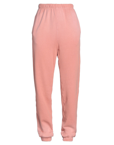Shop Re/done By Hanes Woman Pants Salmon Pink Size Xs Cotton