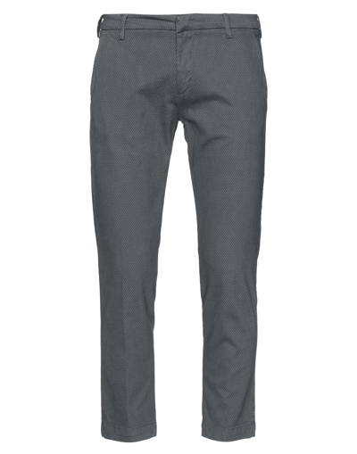 Shop Entre Amis Man Pants Lead Size 32 Cotton, Elastane In Grey