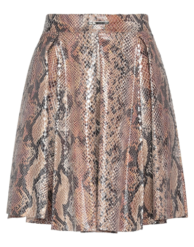 Shop Betty Blue Woman Mini Skirt Brown Size 6 Polyester