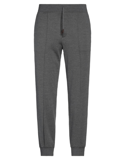 Shop Ermenegildo Zegna Zegna Man Pants Grey Size 42 Wool, Silk, Cotton