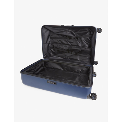Shop Samsonite Navy Stackd Spinner Hard Case 4 Wheel Cabin Suitcase