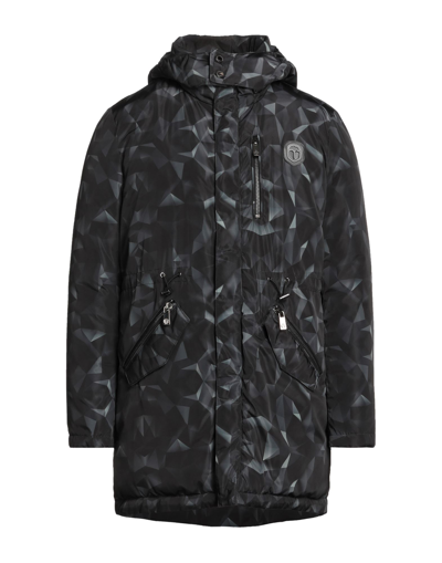 Shop Frankie Morello Coats In Black