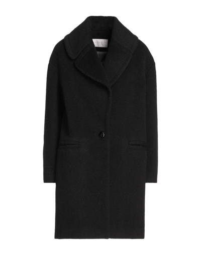 Shop Annie P . Woman Coat Black Size 10 Virgin Wool, Alpaca Wool, Mohair Wool, Polyamide