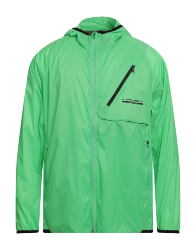 Shop Oakley Man Jacket Green Size L Polyamide