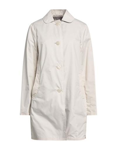 Shop Jan Mayen Woman Overcoat & Trench Coat White Size 10 Polyester
