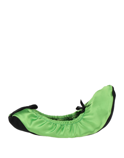 Shop Carla G. Woman House Slipper Green Size 8 Acetate, Viscose, Elastane