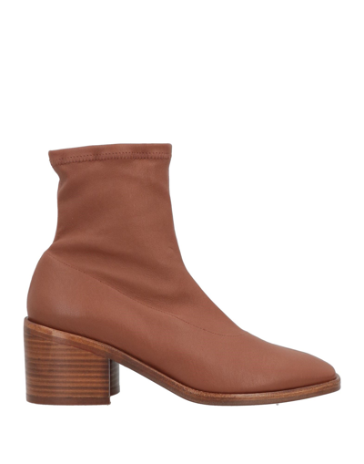 Shop Clergerie Ankle Boots In Tan