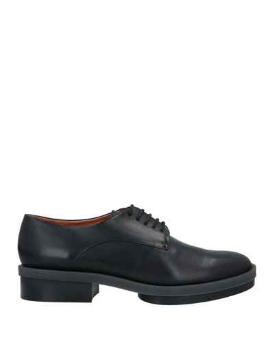 Shop Clergerie Woman Lace-up Shoes Black Size 5 Lambskin