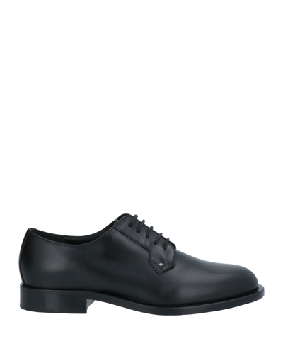 Shop Valentino Garavani Woman Lace-up Shoes Black Size 6 Soft Leather