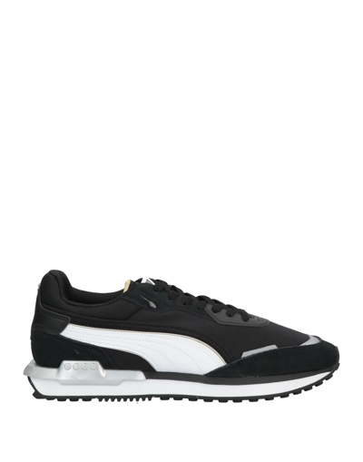 Shop Puma Man Sneakers Black Size 8.5 Textile Fibers
