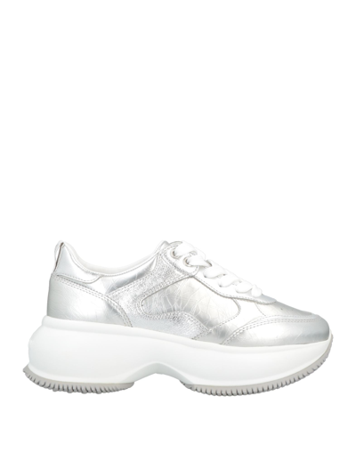 Hogan Sneakers In Silver | ModeSens