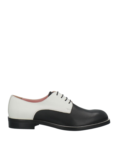 Shop Studio Pollini Woman Lace-up Shoes Black Size 5 Calfskin