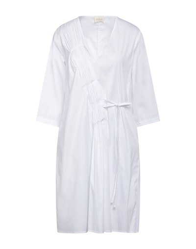 Shop Bohelle Woman Mini Dress White Size 6 Cotton, Polyurethane, Elastane