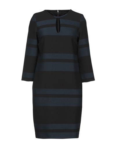 Shop Camicettasnob Woman Mini Dress Black Size 6 Polyester, Viscose, Cotton, Elastane