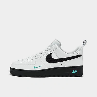 Nike Men's Air Force 1 '07 LV8 Carbon Fiber Casual Shoes White/White/Black/Washed Teal