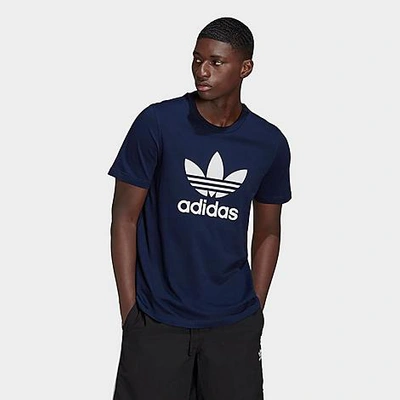 Shop Adidas Originals Adidas Men's Originals Trefoil T-shirt In Blue