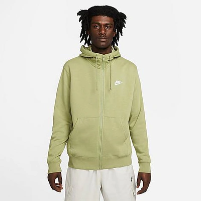 Shop Nike Men's Sportswear Club Fleece Full-zip Hoodie In Alligator/alligator/white