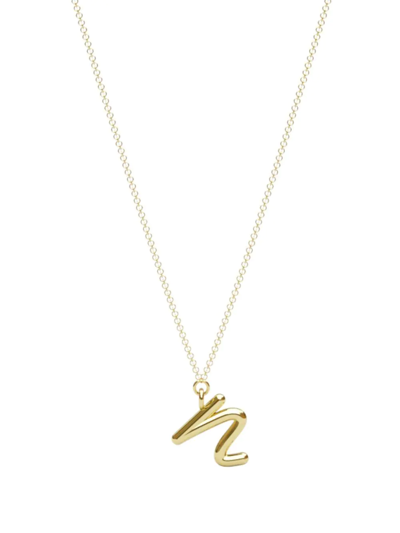 Shop The Alkemistry 18kt Yellow Gold Love Letter N Necklace
