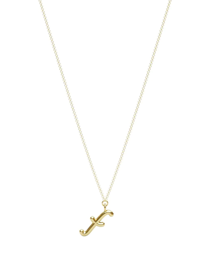 Shop The Alkemistry 18kt Yellow Gold Love Letter F Necklace