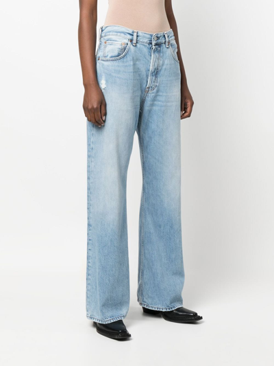 Acne Studios Blue 1981f Jeans In Clear Blue