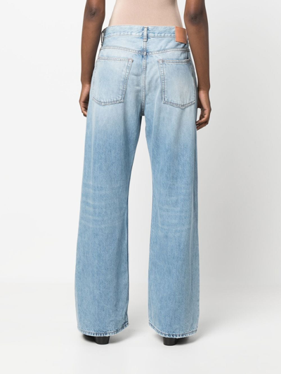 Acne Studios Blue 1981f Jeans In Clear Blue