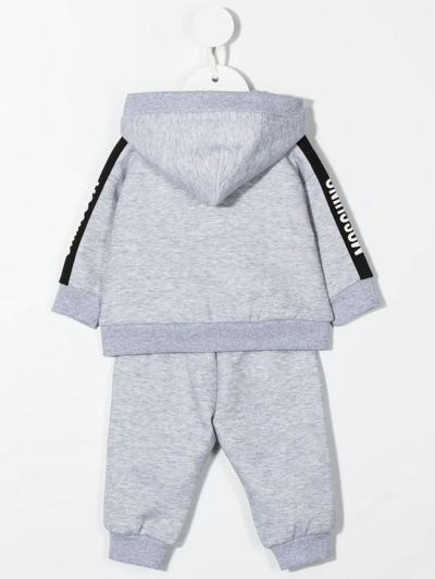 Shop Moschino Teddy-patch Tracksuit In Grey