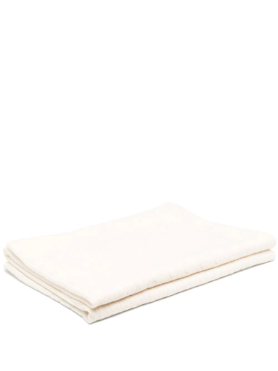 Shop Ralph Lauren Cable Knit Cashmere Throw (60cm X 60cm ) In Neutrals