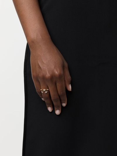 Swarovski Contella Ring (set Of Two) In Gold