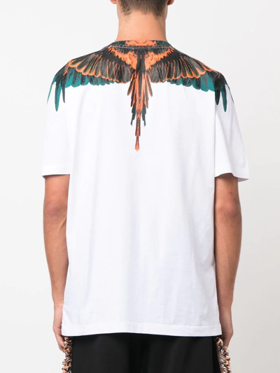 Shop Marcelo Burlon County Of Milan Icon Wings Print T-shirt In White
