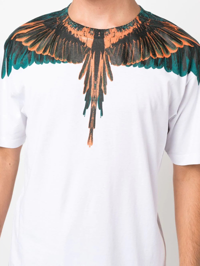 Shop Marcelo Burlon County Of Milan Icon Wings Print T-shirt In White