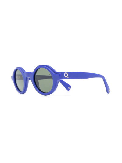 Shop Etnia Barcelona Round-frame Sunglasses In Blue