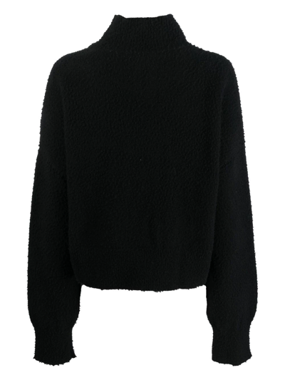 Shop Mrz Casentino Mock-neck Jumper In Black