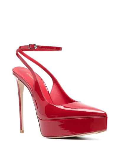 Shop Le Silla 145mm Uma Patent Leather Pumps In Red
