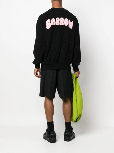 Shop Barrow Embroidered-logo Sweatshirt In Black