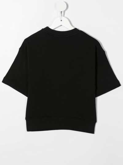 Shop Moschino Teddy Motif T-shirt In Black