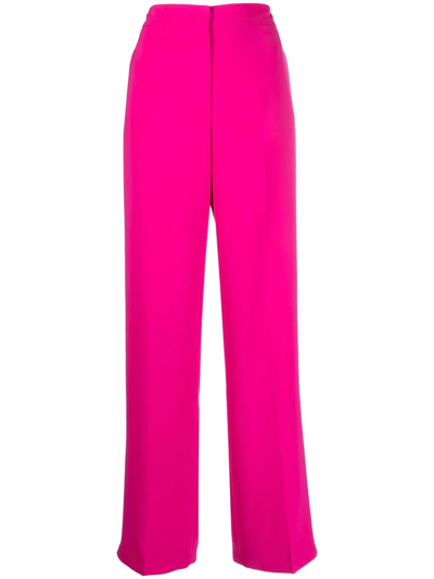 Shop Blanca Vita Primula Wide-leg Trousers In Pink