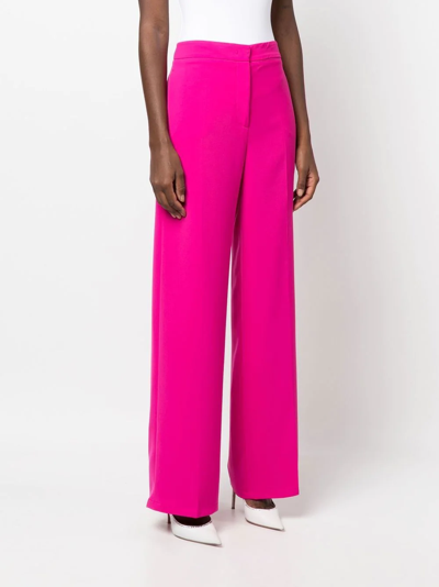 Shop Blanca Vita Primula Wide-leg Trousers In Pink