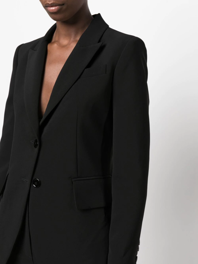 Shop Blanca Vita Gynerium Single-breasted Blazer In Black