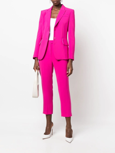 Shop Blanca Vita Pratolina Cropped Straight-leg Trousers In Pink