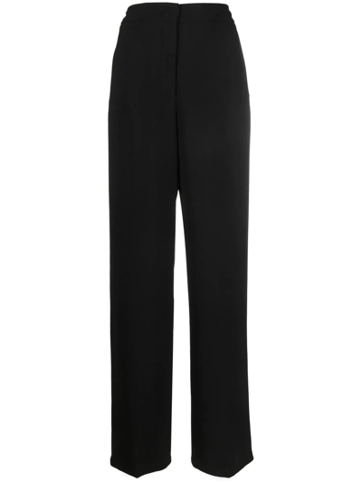 Shop Blanca Vita Primula Wide-leg Trousers In Black